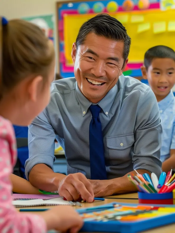 Portrait professor work educational system